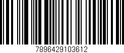Código de barras (EAN, GTIN, SKU, ISBN): '7896429103612'