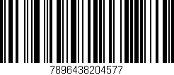 Código de barras (EAN, GTIN, SKU, ISBN): '7896438204577'