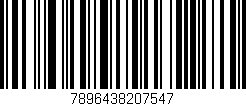 Código de barras (EAN, GTIN, SKU, ISBN): '7896438207547'