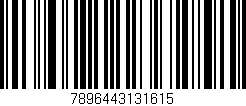 Código de barras (EAN, GTIN, SKU, ISBN): '7896443131615'