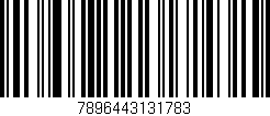 Código de barras (EAN, GTIN, SKU, ISBN): '7896443131783'