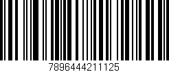Código de barras (EAN, GTIN, SKU, ISBN): '7896444211125'