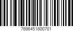 Código de barras (EAN, GTIN, SKU, ISBN): '7896451800701'