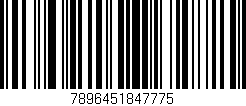 Código de barras (EAN, GTIN, SKU, ISBN): '7896451847775'