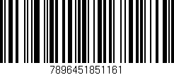 Código de barras (EAN, GTIN, SKU, ISBN): '7896451851161'