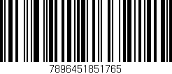 Código de barras (EAN, GTIN, SKU, ISBN): '7896451851765'