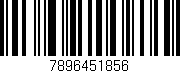 Código de barras (EAN, GTIN, SKU, ISBN): '7896451856'