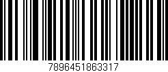 Código de barras (EAN, GTIN, SKU, ISBN): '7896451863317'