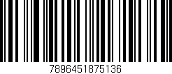 Código de barras (EAN, GTIN, SKU, ISBN): '7896451875136'