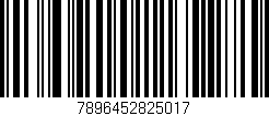 Código de barras (EAN, GTIN, SKU, ISBN): '7896452825017'
