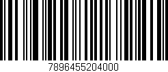 Código de barras (EAN, GTIN, SKU, ISBN): '7896455204000'