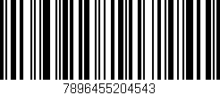 Código de barras (EAN, GTIN, SKU, ISBN): '7896455204543'