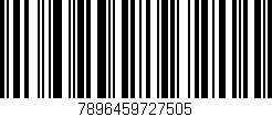 Código de barras (EAN, GTIN, SKU, ISBN): '7896459727505'