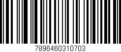Código de barras (EAN, GTIN, SKU, ISBN): '7896460310703'