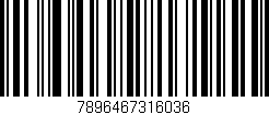 Código de barras (EAN, GTIN, SKU, ISBN): '7896467316036'