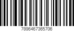 Código de barras (EAN, GTIN, SKU, ISBN): '7896467365706'