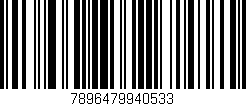 Código de barras (EAN, GTIN, SKU, ISBN): '7896479940533'