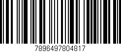 Código de barras (EAN, GTIN, SKU, ISBN): '7896497804817'
