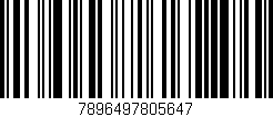 Código de barras (EAN, GTIN, SKU, ISBN): '7896497805647'
