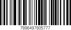 Código de barras (EAN, GTIN, SKU, ISBN): '7896497805777'