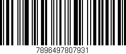 Código de barras (EAN, GTIN, SKU, ISBN): '7896497807931'