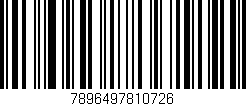 Código de barras (EAN, GTIN, SKU, ISBN): '7896497810726'