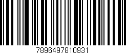 Código de barras (EAN, GTIN, SKU, ISBN): '7896497810931'