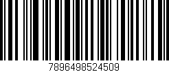 Código de barras (EAN, GTIN, SKU, ISBN): '7896498524509'