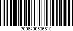 Código de barras (EAN, GTIN, SKU, ISBN): '7896498536618'