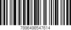 Código de barras (EAN, GTIN, SKU, ISBN): '7896498547614'