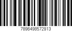 Código de barras (EAN, GTIN, SKU, ISBN): '7896498572913'