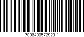 Código de barras (EAN, GTIN, SKU, ISBN): '7896498572920-1'