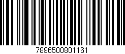 Código de barras (EAN, GTIN, SKU, ISBN): '7896500801161'