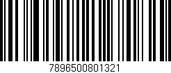 Código de barras (EAN, GTIN, SKU, ISBN): '7896500801321'