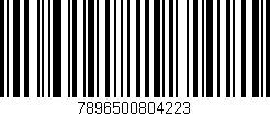 Código de barras (EAN, GTIN, SKU, ISBN): '7896500804223'