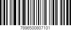 Código de barras (EAN, GTIN, SKU, ISBN): '7896500807101'