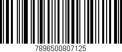 Código de barras (EAN, GTIN, SKU, ISBN): '7896500807125'