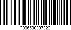 Código de barras (EAN, GTIN, SKU, ISBN): '7896500807323'