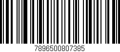 Código de barras (EAN, GTIN, SKU, ISBN): '7896500807385'