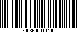 Código de barras (EAN, GTIN, SKU, ISBN): '7896500810408'