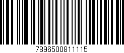 Código de barras (EAN, GTIN, SKU, ISBN): '7896500811115'