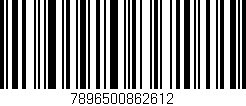 Código de barras (EAN, GTIN, SKU, ISBN): '7896500862612'