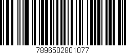 Código de barras (EAN, GTIN, SKU, ISBN): '7896502801077'