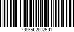 Código de barras (EAN, GTIN, SKU, ISBN): '7896502802531'