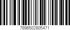 Código de barras (EAN, GTIN, SKU, ISBN): '7896502805471'