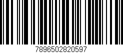 Código de barras (EAN, GTIN, SKU, ISBN): '7896502820597'