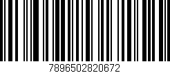 Código de barras (EAN, GTIN, SKU, ISBN): '7896502820672'