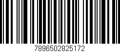 Código de barras (EAN, GTIN, SKU, ISBN): '7896502825172'