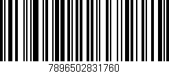 Código de barras (EAN, GTIN, SKU, ISBN): '7896502831760'