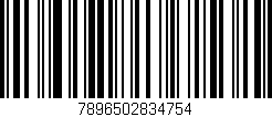 Código de barras (EAN, GTIN, SKU, ISBN): '7896502834754'